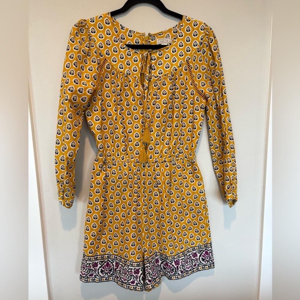 Point Sur Vibrant Yellow Patterned Jumpsuit 0 064